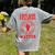 Chicago Teachers Matter Support Union Education Red For Ed Women's Comfort Colors T-Shirt Back Print Grey