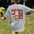 Christmas Teacher Stamps Women's Comfort Colors T-Shirt Back Print Grey