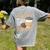 Coffee Teach Repeat Teacher Women's Comfort Colors T-Shirt Back Print Grey