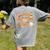 Coquette Bow Teacher Thanksgiving Fall Autumn Girls Women Women's Comfort Colors T-Shirt Back Print Grey Coquette Bow Teacher Thanksgiving Fall Autumn Girls Women Women's Comfort Colors T-Shirt Back Print Grey