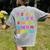 Counting 1-10 Learn To Count Number School Kids Teacher Women's Comfort Colors T-Shirt Back Print Grey Counting 1-10 Learn To Count Number School Kids Teacher Women's Comfort Colors T-Shirt Back Print Grey