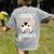 Cow Teacher Lover Women's Comfort Colors T-Shirt Back Print Grey