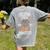 Creepin It Real Pre-K Monsters Halloween Preschool Teacher Women's Comfort Colors T-Shirt Back Print Grey