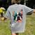 Cute Boston Terrier Puppy Dog Art Lover Unique Painting For Men Women Kids Women's Comfort Colors T-Shirt Back Print Grey