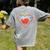 Cute Distressed Super Teacher Superhero Apple Women's Comfort Colors T-Shirt Back Print Grey Cute Distressed Super Teacher Superhero Apple Women's Comfort Colors T-Shirt Back Print Grey