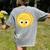 Cute Good Egg Teacher Halloween Costume Group The Big Cheese Women's Comfort Colors T-Shirt Back Print Grey