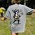 Dog Playing Guitar Singing Boston Terrier For Men Women Girls Kids Women's Comfort Colors T-Shirt Back Print Grey