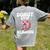 Donut Stop Reading Kawaii Teacher Preschool Kindergarten Women's Comfort Colors T-Shirt Back Print Grey