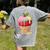 Dripping Apple Ice Cream Cone Cute Teacher Appreciation Women's Comfort Colors T-Shirt Back Print Grey Dripping Apple Ice Cream Cone Cute Teacher Appreciation Women's Comfort Colors T-Shirt Back Print Grey