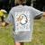 Eagles School Sports Fan Team Spirit Teacher Parent Student Women's Comfort Colors T-Shirt Back Print Grey