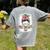Early Head Start Life Messy Bun Back To School Teacher Women Women's Comfort Colors T-Shirt Back Print Grey