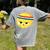 The Eggcellent Athlete Good Egg Teacher Halloween Food Group Women's Comfort Colors T-Shirt Back Print Grey
