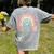ESL Squad Teacher Crew Team Back To School English Rainbow Women's Comfort Colors T-Shirt Back Print Grey