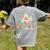 Everyone Communicates Differently Halloween SLP Sped Teacher Women's Comfort Colors T-Shirt Back Print Grey