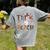 Fall Holiday Themed Thanksgiving Halloween Teacher Trick Or Women's Comfort Colors T-Shirt Back Print Grey
