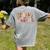 Fall In Love With Learning Autum Thanksgiving Teacher Kids Women's Comfort Colors T-Shirt Back Print Grey