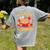 Fall In Love With Learning Pumpkin Thanksgiving Teacher Fall Women's Comfort Colors T-Shirt Back Print Grey