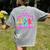 Are You Fall-O-Ween Directions Teacher Ghost Halloween Women's Comfort Colors T-Shirt Back Print Grey