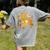Fall Teacher Pumpkin Coquette Bow Autumn Classroom Women's Comfort Colors T-Shirt Back Print Grey Fall Teacher Pumpkin Coquette Bow Autumn Classroom Women's Comfort Colors T-Shirt Back Print Grey