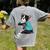 Father's Day Gift Dog Dad Boston Terrier i Love Dad Tattoo Women's Comfort Colors T-Shirt Back Print Grey