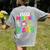 Feliz Primer Dia De Clases Kids Girl Teacher Spanish School Women's Comfort Colors T-Shirt Back Print Grey