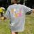 In My Field Day Era Teacher Kids Cute Groovy Field Day Women's Comfort Colors T-Shirt Back Print Grey