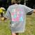 In My Fourth Grade Era Girl Back To School 4th Grade Teacher Women's Comfort Colors T-Shirt Back Print Grey