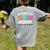 Fun University Of I'm Done Class Of 2025 Teacher Retirement Women's Comfort Colors T-Shirt Back Print Grey