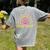 Future Teacher Rainbow Women's Comfort Colors T-Shirt Back Print Grey