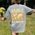 Geography Teacher Easily Distracted By Maps Women's Comfort Colors T-Shirt Back Print Grey