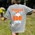 Girl Toddler Boo Crew Daycare Teacher Halloween Party Women's Comfort Colors T-Shirt Back Print Grey