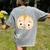 Good Egg Teacher Halloween Costume Group The Cool Bean Women's Comfort Colors T-Shirt Back Print Grey