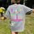 Groovy Day Care Some Days I Rock It Day Care Teacher Life Women's Comfort Colors T-Shirt Back Print Grey