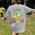 Groovy Field Trip Anyone Happy Field Day For Teachers Kids Women's Comfort Colors T-Shirt Back Print Grey
