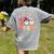 Groovy Kindergarten Boo Crew Kinder Halloween Teacher Kids Women's Comfort Colors T-Shirt Back Print Grey