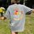 Groovy Lead Teacher Appreciation Back To School Women's Comfort Colors T-Shirt Back Print Grey