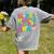 Groovy In My Middle School Era Back To School Teacher Women's Comfort Colors T-Shirt Back Print Grey