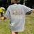 Groovy I Teach Tiny Humans About Jesus Christian Teacher Women's Comfort Colors T-Shirt Back Print Grey