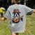 Guitar Shirt Boston Terrier Dog Playing Acoustic Guitar Women's Comfort Colors T-Shirt Back Print Grey