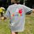 H Is For Head Start Teacher First Day Of School Tee Women's Comfort Colors T-Shirt Back Print Grey
