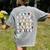 Halloween Alphabet ABCs Learning Kindergarten Teacher Men Women Kids Women's Comfort Colors T-Shirt Back Print Grey