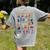 Halloween Alphabet ABCs Learning Kindergarten Teacher Women's Comfort Colors T-Shirt Back Print Grey Halloween Alphabet ABCs Learning Kindergarten Teacher Women's Comfort Colors T-Shirt Back Print Grey