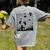 Halloween Music Note Clefs Spooky Ghost For Music Teacher Women's Comfort Colors T-Shirt Back Print Grey