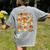 Halloween PE Teacher Costume Ghost Physical Education Women's Comfort Colors T-Shirt Back Print Grey
