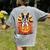 Halloween Retro Boston Terrier Women's Comfort Colors T-Shirt Back Print Grey