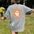 Halloween Teacher Crew Spooky Season Retro Ghost Women's Comfort Colors T-Shirt Back Print Grey