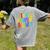 Happy 100th Day Of School 100 Days Brighter Girls Teacher Women's Comfort Colors T-Shirt Back Print Grey Happy 100th Day Of School 100 Days Brighter Girls Teacher Women's Comfort Colors T-Shirt Back Print Grey