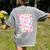 Happy Dot Day Bow Coquette For Teacher Girls Women's Comfort Colors T-Shirt Back Print Grey Happy Dot Day Bow Coquette For Teacher Girls Women's Comfort Colors T-Shirt Back Print Grey