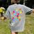 Happy Dot Day Colorful Polka Dot Art Teacher Student Kids Women's Comfort Colors T-Shirt Back Print Grey Happy Dot Day Colorful Polka Dot Art Teacher Student Kids Women's Comfort Colors T-Shirt Back Print Grey