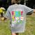 Happy First Day Of School Teacher Back To School Student Women's Comfort Colors T-Shirt Back Print Grey Happy First Day Of School Teacher Back To School Student Women's Comfort Colors T-Shirt Back Print Grey
